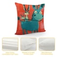 thumbnail image 4 of ONETECH  Children Series Cute Cartoon Animal Decorative Throw Pillow Case Cushion Cover Pillowcase for Sofa, 4 of 5