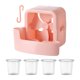 thumbnail image 1 of Ventilador de hielo portátil de enfriamiento para el hogar, refrigeración de verano, ventilador agitador, enfriamiento rápido Rosa, 1 of 9