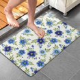 thumbnail image 4 of Pioneer Flower Floral Print Pattern Bathroom Rugs Mat, Non Slip Microfiber Bathroom Rug with Rubber Backing, Soft Mats for Bathroom Floor Tub Shower, 20"x32", 4 of 5