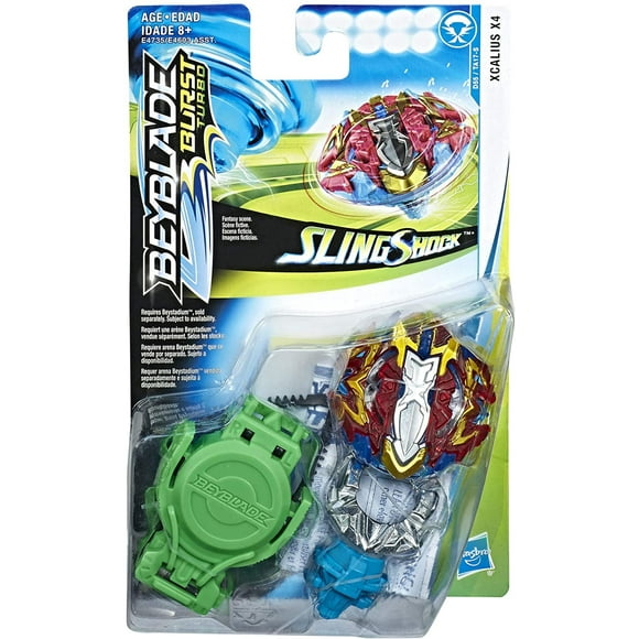 BEYBLADE Burst Turbo Slingshock Xcalius X4 Starter Pack -- Battling Top & Right / Left Beyblade BEYBLADE