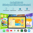 thumbnail image 7 of 10.1 inch Tablets 8GB RAM 128GB ROM 512GB Expand Android 11 Tablet, 1920x1080 HD Touchscreen, 8MP+16MP Dual Camera, 7000mAh Battery, 8-Core Processor, WiFi Bluetooth, Gray, 7 of 7