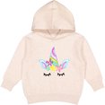 thumbnail image 2 of Inktastic Unicorn Face Toddler Hoodie, 2 of 4