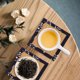 thumbnail image 3 of ColoMX Posavasos de bambú tejido para taza cuadrada, posavasos para taza de té, decoraciones para mesa de té, 4 Uds., 3 of 7