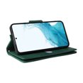 thumbnail image 5 of Nalacover For Samsung Galaxy S22 5G Zipper Wallet Case,360 Protection Stylish PU Leather Shockproof Magnetic Flip Holder 6 Card Slots and 2 Cash Pockets Cover with Detachable Wrist Strap,Green, 5 of 15