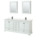 thumbnail image 7 of Wyndham Collection WCS202080DWHWCUNSMED Deborah 80" Free Standing Double Basin Vanity Set, 7 of 7