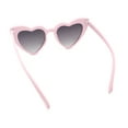 thumbnail image 7 of Girls Kid Size Heart Shape Lolita Valentine Love Sunglasses Light Pink - Smoke, 7 of 7