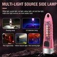 thumbnail image 6 of Lksixu Mini LED Flashlight Keychain, 400 Lumens EDC Pocket Flashlight with Multi-function Side Lights, 10 Modes USB Rechargeable IPX6 Waterproof Torch, Transparent Flash Light for Camping Emergency, 6 of 7