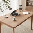 thumbnail image 3 of Home Office Desk Computer Desk, Writing Table with Drawers Study Workstation, Walnut, 39.4"*21.7", 3 of 7