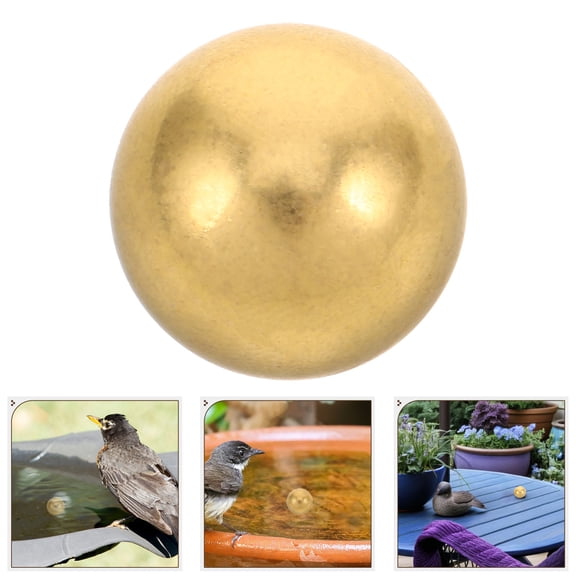 YOSADIER Copper Birdbath Sphere - Decorative Garden Pond Accessory for Outdoor Water Features and Yard Decor