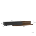 thumbnail image 3 of Aukfa Extendable LED TV Stand for TVs up to 75" W/16-Color Lights for Living Room & Bedroom,Black, 3 of 6