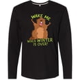 thumbnail image 3 of Inktastic Groundhog Day Wake Me When Winter is Over Long Sleeve T-Shirt, 3 of 5
