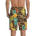 thumbnail image 3 of Kdxio Robot and Monsters Print Mens Sleep Shorts Bottoms Soft Comfy Pajama Wear Pants with Drawstring Pockets, 3 of 7