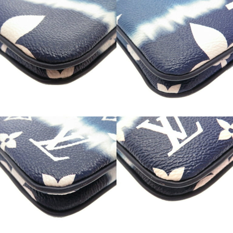 Authenticated Used Louis Vuitton Monogram Giant LV Escal Pochette Double Zip  M69124 Blue Shoulder Bag 