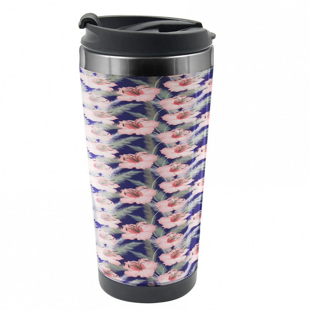 flower travel mug cup