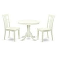 thumbnail image 3 of 3  Pc  Kitchen  Table  set  with  a  Table  and  2  Dining  Chairs  in  Buttermilk  and  Cherry, 3 of 3