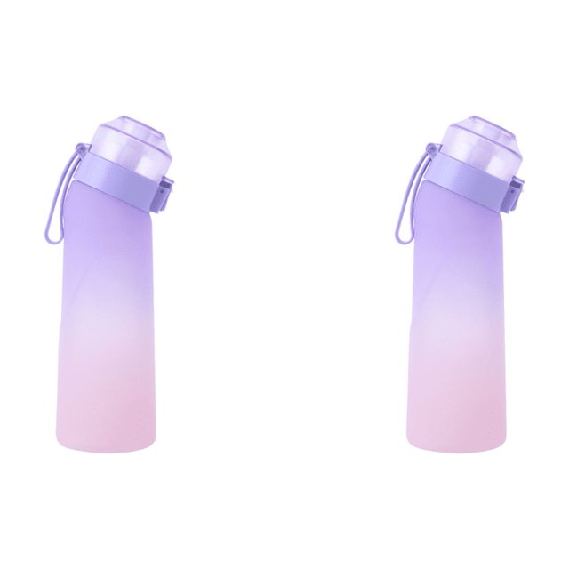 Botella Bebida 650 Ml Sin BPA Flavo para Acampar Senderismo Pesca () Rojo Púrpura