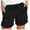 Black, variant on Shorts for Women 2026 Summer Elastic Waist Drawstring Straight Leg Casual Shorts with Pockets