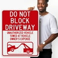 thumbnail image 2 of Do Not Block Driveway Sign,, 2 of 8