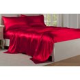 thumbnail image 3 of Bella &amp; Whistles LEV652XXREDX03 Satin Charmeuse Feuille Ensemble Rouge - Grand, 3 of 3