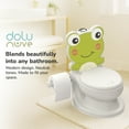 thumbnail image 6 of Dolu Nuve Frog Baby Toddler Potty Chair with Light Sound Toilet Paper Holder White, 6 of 6