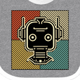 thumbnail image 4 of Inktastic Robotics Funny Robot Retro Boys or Girls Baby Bib, 4 of 4