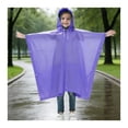 thumbnail image 2 of Raincoats for Kids Light Waterproof Boys Rain Jacket Reusable Rain Ponchos with Hood Lightweight Rain Poncho 5-10 Years, 2 of 4
