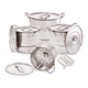 thumbnail image 1 of Juego de 4 Ollas vaporera Royal Haus RH-IN16 16 piezas, 1 of 9