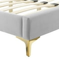 thumbnail image 4 of Modway Alexandria Tufted Performance Velvet King Platform Bed in Light Gray, 4 of 10