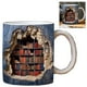 thumbnail image 3 of Biblioteca Bookshelf Cup 3D Effect Books Tazas Cerámica Creativa Regalos Cumpleaños Multipropósito 350 Ml para Amigos, 3 of 9