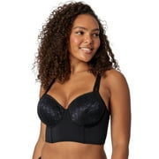 Adored by Adore Me Micro and Lace Lightly Lined Evalynn Longline Bra, Sizes 34B-40DD