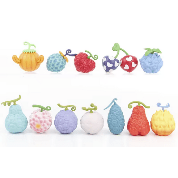 ApexComm 12 Piece One Piece Devil Fruits, 2.3 Inches