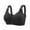 Black, variant on JGTDBPO Front Closure Bras for Women Front Button Plus Size Full Coverage Bras Wireless Shaping Cup Post Surgery Brassiere Sports Bra Minimizer Sleeping Nursing Bra Everyday Bra with Adjustable Straps