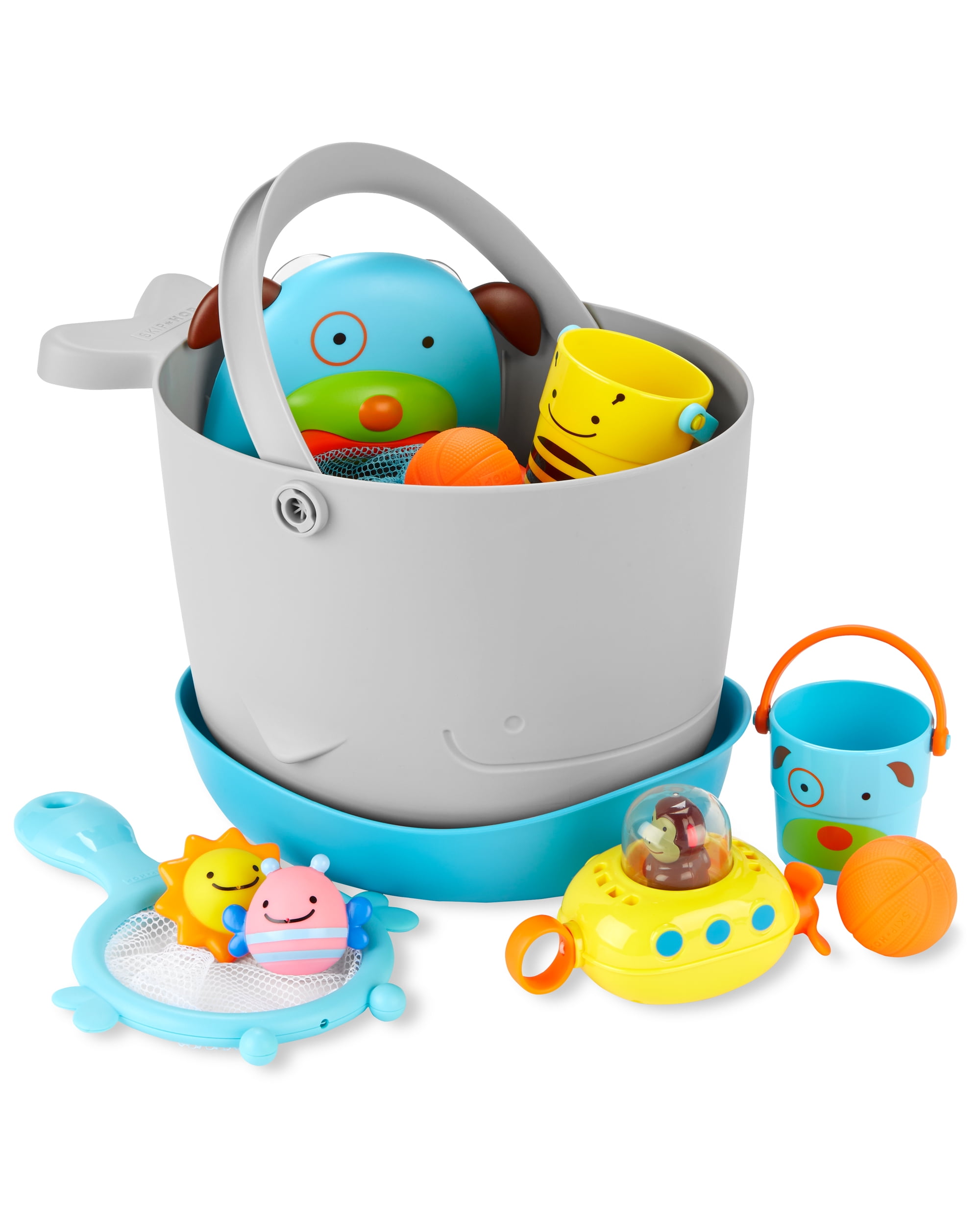 Skip Hop MOBY Fun-Filled Bath Toy Bucket Gift Set