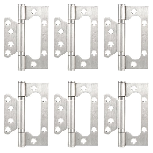 Window Hinges, Heavy Duty 6PCS Stainless Steel Flat Open Hinge, for Window Cupboard Cabinet Home