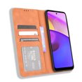 thumbnail image 4 of Compatible with Motorola Moto E30/ E40 Case Magnetic Closure Vintage Pattern PU Leather Wallet Cover with Card Slots-Brown, 4 of 5