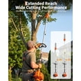 thumbnail image 2 of Gas-Powered 43cc 2-Stroke Pole Saw for Tree Trimming – 12-Inch Cutting Bar, 9.5-Foot Extendable Shaft, 2 of 6