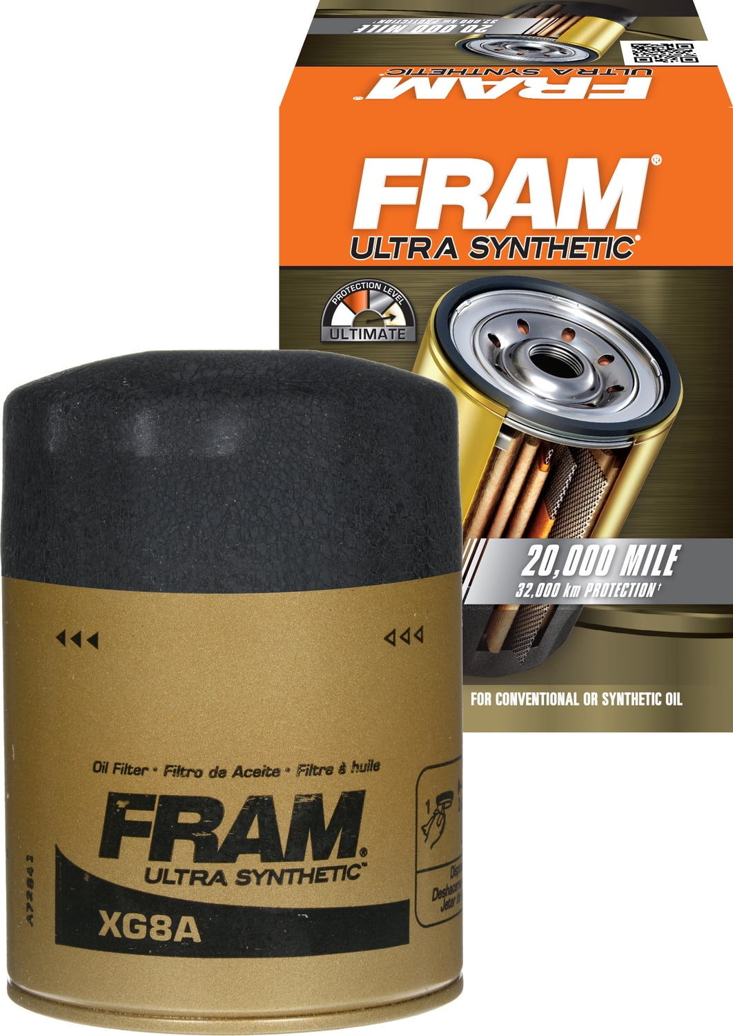 FRAM Ultra Synthetic Oil Filter, XG8A