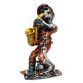 thumbnail image 4 of Colección creativa de figuras de banda de calaveras Figuras de músicos Estatua de esqueleto para Saxofón Argenta, 4 of 9