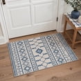 thumbnail image 7 of GENIMO 5'x7' Area Rug for Living Room, Washable Non Slip Soft Boho Geometric Rug for Bedroom Dining Room Home Office, Ivory Navy, 7 of 7