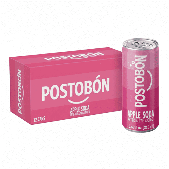 Postobon Manzana - Apple Flavored Soda 10.48 oz (Pack of 12)