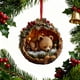 thumbnail image 4 of Forest Animals Christmas Ornaments Set, Acrylic Holiday Tree Decorations with Woodland Creatures, Festive Party Supplies for Home Christmas Decor, Xmas Gift, 4 of 6