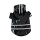 thumbnail image 1 of Xiao Hua Poncho impermeable para perros con capucha transparente y dos patas, chaqueta impermeable con banda reflectante para perros pequeños, medianos y grandes (negro, L), 1 of 4