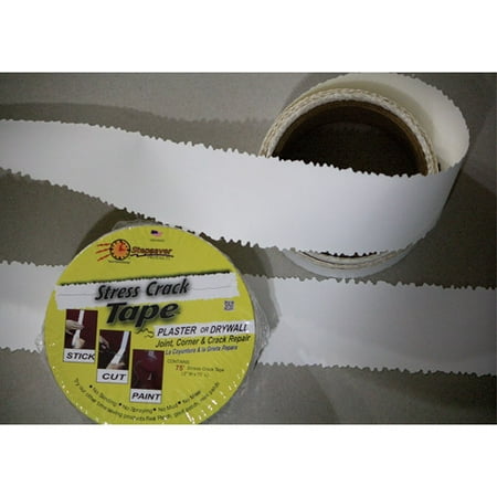 Stepsaver Self-Adhesive Stress Crack Tape Roll, 75', Instantly Repair ...