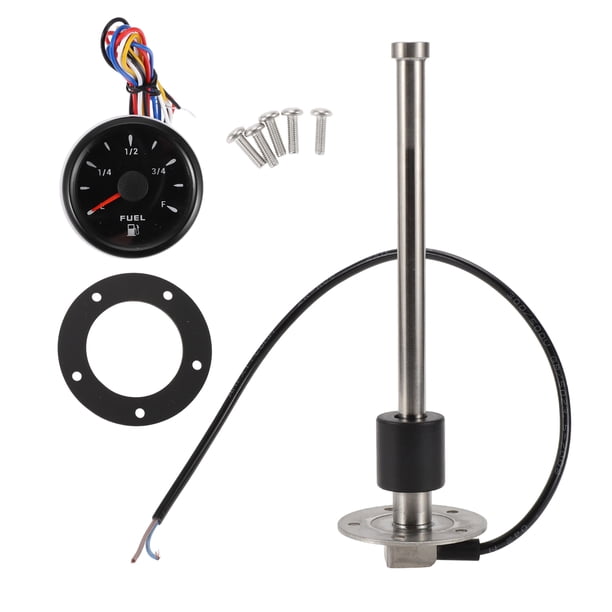 Kit de unidad de envío de combustible y medidor Unique Bargains de 9.06" Unidad de envío de combustible marino Metal 1 juego 0-190 Ohm