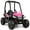 Pink, variant on Gymax 12V Batter Powered Kids Ride on Car UTV Truck w/ Remote Control Music MP3 Red