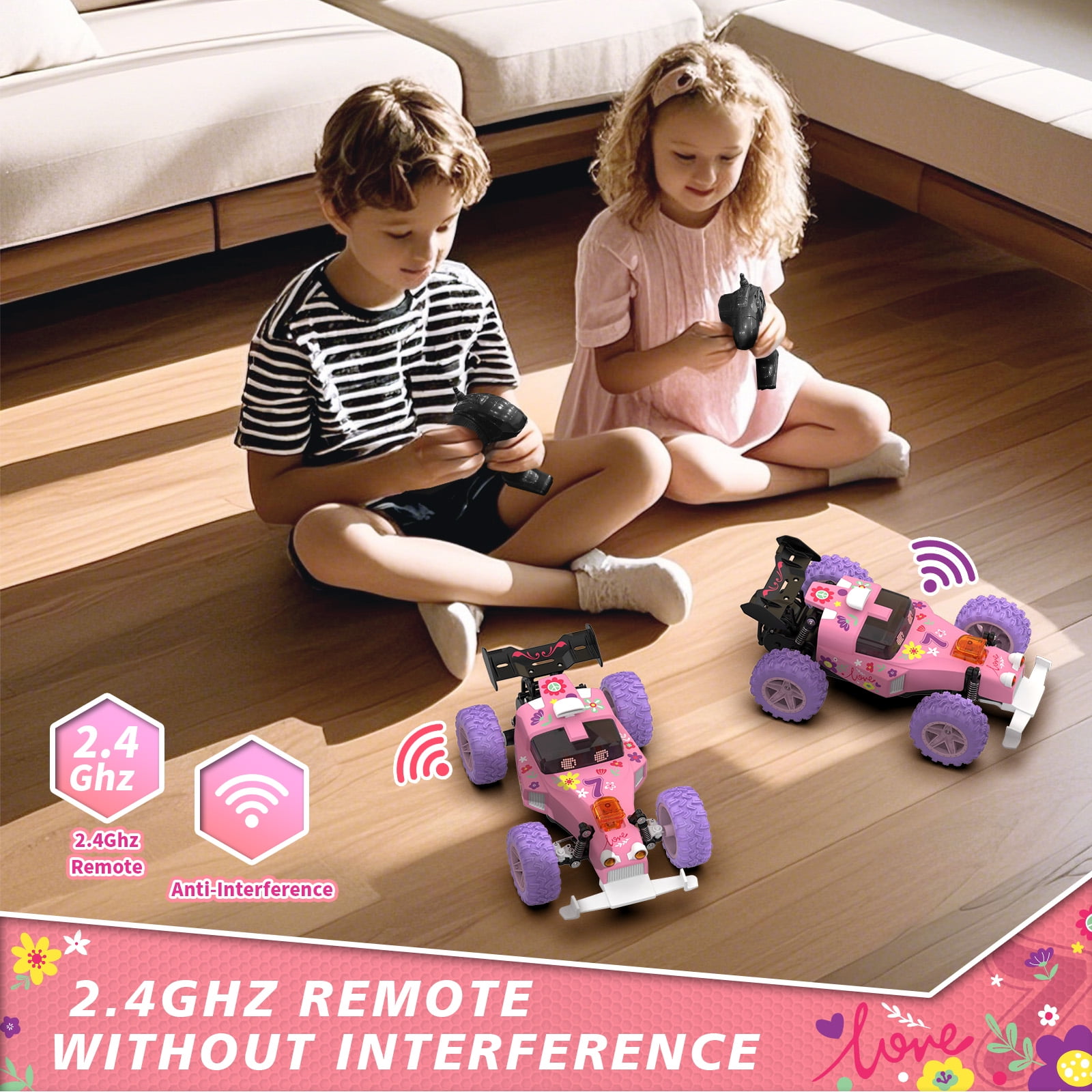 Gmdisc Remote Control Car, 1:18 High Speed RC Cars, 20+ km/h Toy for Boys & Girls Christmas Birthday Gifts for Kids