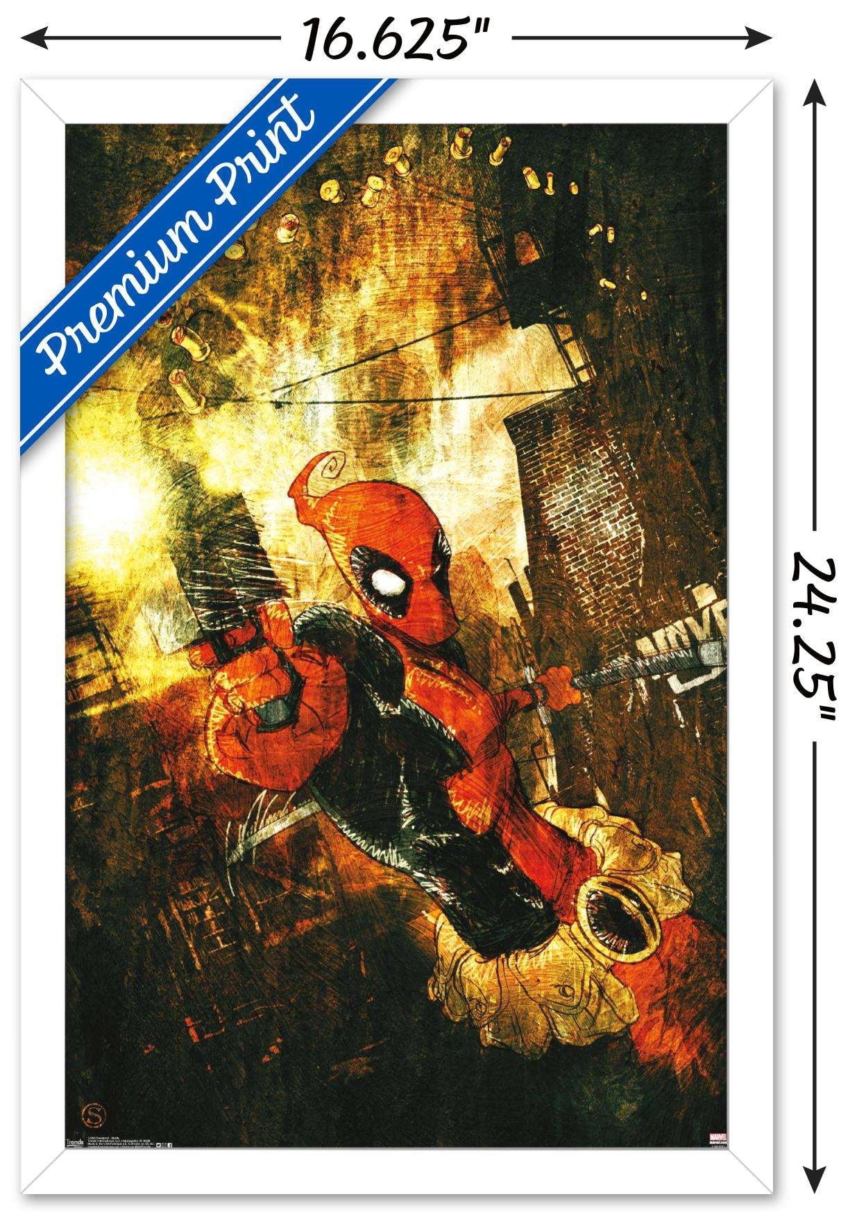 Marvel Comics - Deadpool - Shells Wall Poster, 14.725" x 22.375", Framed