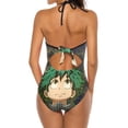 thumbnail image 3 of Anime My Hero Academia Women's Swimwear Strap One Piece Backless Tummy Control V Neck Swimsuit Summer Beach Vacation Bathing Suit, 3 of 7