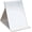 A White, variant on Protable PU Leather Mirror Folding Desktop Makeup Mirror with Adjustable Stand for Personal Use,Travelling (S, Pink)