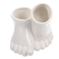 thumbnail image 3 of Ceramic Flower Pot Foot Shape Flower Pot Ceramic Flower Planter Home Decorative Planter, 3 of 6